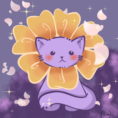 Flower Cat